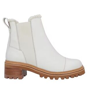 See by Chloe Mallory Chelsea Ankle Boot off white size 6.5 US 37